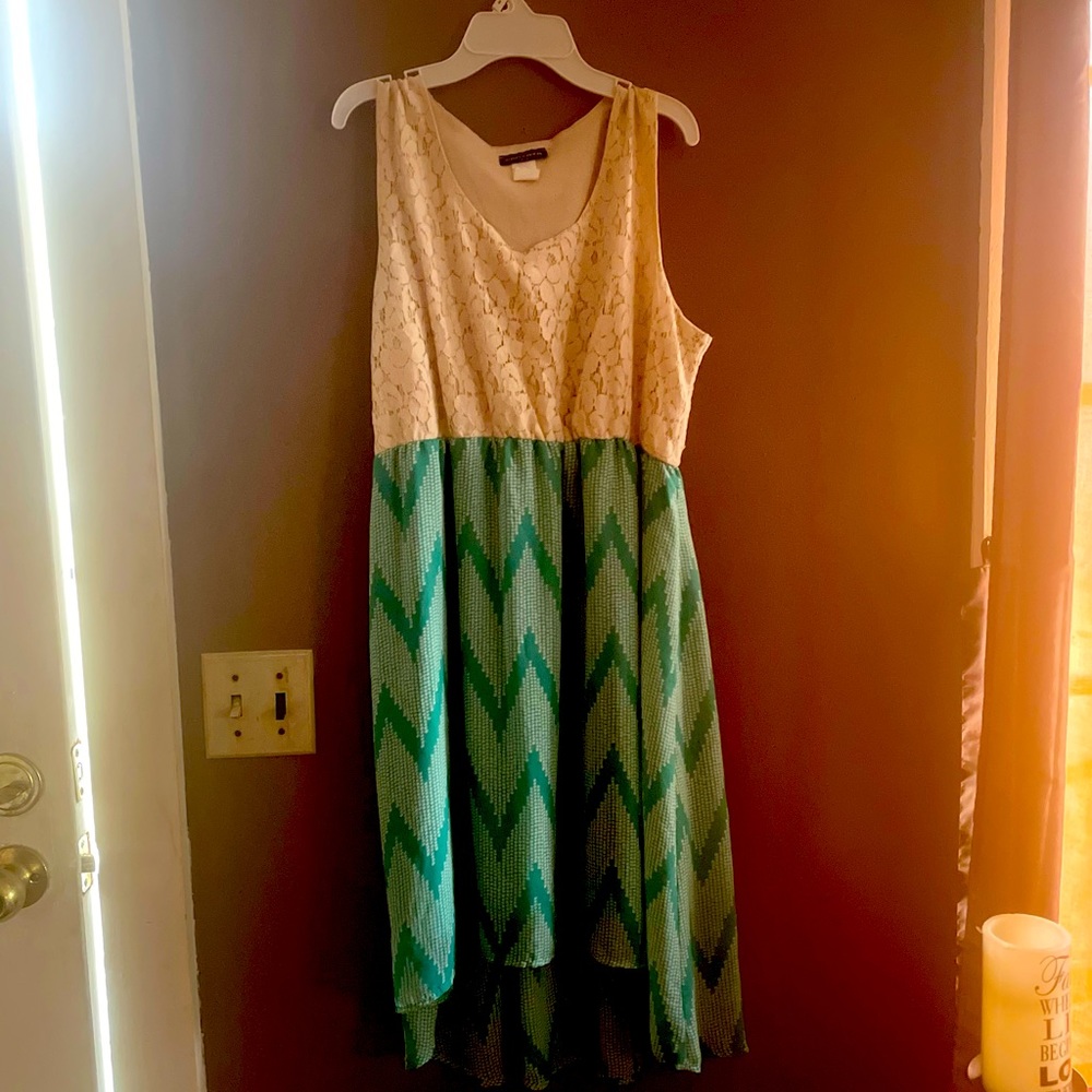 Cantata Hi-Low Dress; Size:3X; Pre-Owned; Fits more like 2X